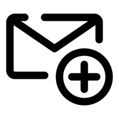 Obraz premium email dashed line icon