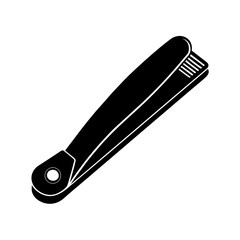 Nail clipper silhouette illustration