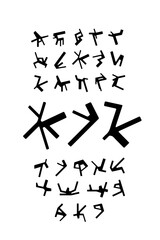 black and white numbers