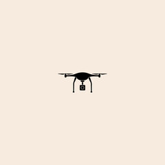 Drone icon flat vector design. 