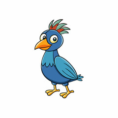blue bird cartoon