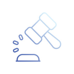 Judicial Info icon vector stock illustration