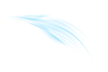 Blue wind PNG depicting air movement or flow. Represents AC direction. Isolated transparent swirl or wave element in PNG format.