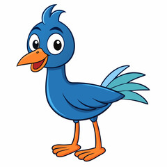 illustration of a cartoon duck