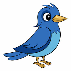 blue bird on a branch