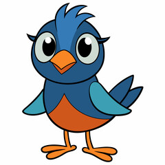blue bird cartoon