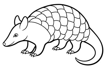 Modern Pangolin Illustration
