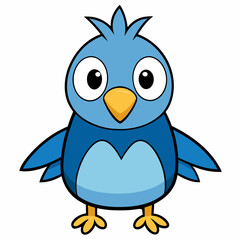 blue bird cartoon