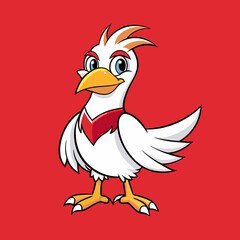 cartoon chicken vector