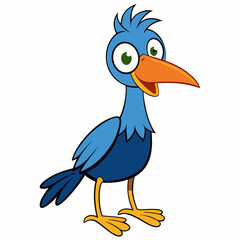 blue bird cartoon