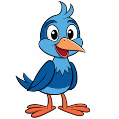 blue bird cartoon