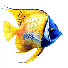 tropical fish isolated on white