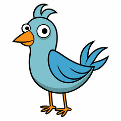 cartoon bird with a bird