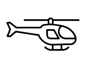 Helicopter Line Art Vector & SVG | Minimalist Aviation Vector for Pilot Crafts, Military Decor & Travel Design