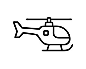 Obraz premium Helicopter Line Art Vector & SVG | Minimalist Aviation Vector for Pilot Crafts, Military Decor & Travel Design