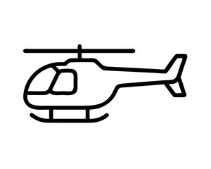 Helicopter Line Art Vector & SVG | Minimalist Aviation Vector for Pilot Crafts, Military Decor & Travel Design