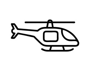 Helicopter Line Art Vector & SVG | Minimalist Aviation Vector for Pilot Crafts, Military Decor & Travel Design