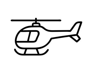 Helicopter Line Art Vector & SVG | Minimalist Aviation Vector for Pilot Crafts, Military Decor & Travel Design
