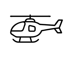 Helicopter Line Art Vector & SVG | Minimalist Aviation Vector for Pilot Crafts, Military Decor & Travel Design