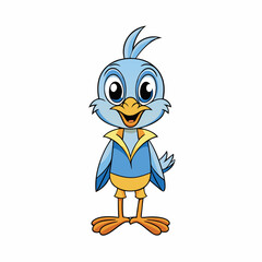 blue bird cartoon