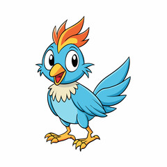 cartoon bird with a bird