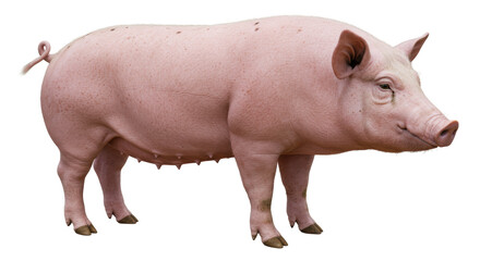 Isolated pig
