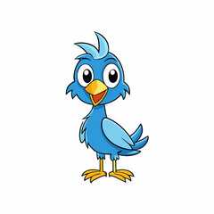 blue bird cartoon