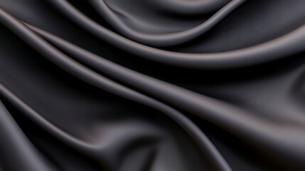 Fototapeta premium Dark gray fabric drape texture detail