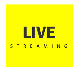 Live streaming icon. Video live broadcasting for blog, television, movies, shows, news and various video content. Live streaming red buttons stock vector, symbol illustration48.ai