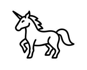 Unicorn Line Art Vector & SVG | Magical Fantasy Vector for Kids Crafts, Nursery Decor & Whimsical Design