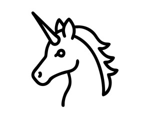 Unicorn Line Art Vector & SVG | Magical Fantasy Vector for Kids Crafts, Nursery Decor & Whimsical Design