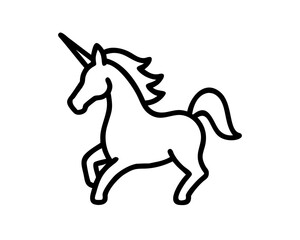 Unicorn Line Art Vector & SVG | Magical Fantasy Vector for Kids Crafts, Nursery Decor & Whimsical Design
