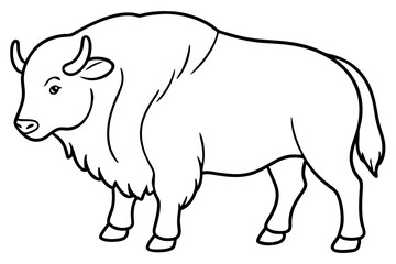 Musk Ox Outline Design