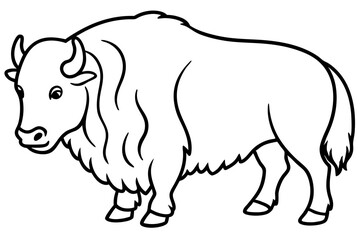 Musk Ox Outline Design