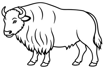 Musk Ox Outline Design