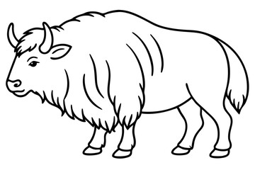 Musk Ox Outline Design