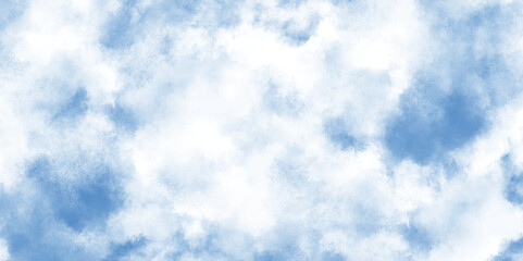 Abstract Blue watercolor sky with clouds. brush strokes on white paper background. watercolor splash template. sky nature landscape background. blue watercolor splash stroke of cloudy sky.	