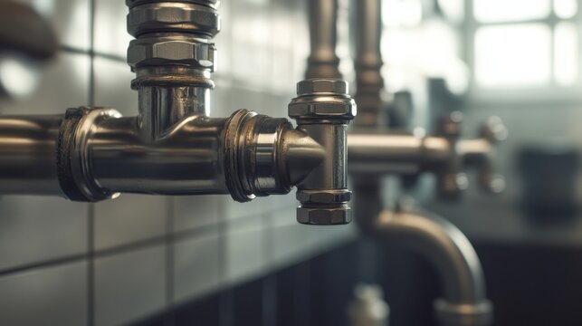 Plumber sealing pipe joints in a residential plumbing system. Featuring precision and reliability