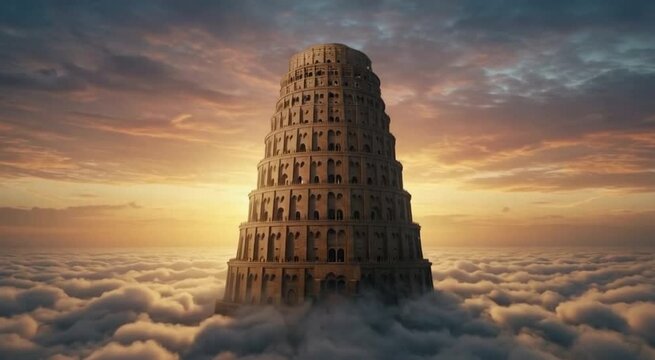 the babel tower biblical concept video