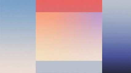 Abstract Geometric Color Block Composition with Soft Gradient Transitions, Minimalist Matte Background Design for Modern Branding, Digital Media, and Contemporary Art Projects