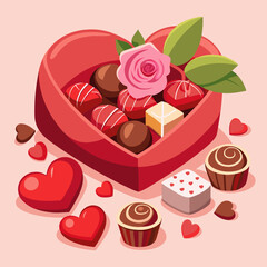 chocolate cake with rose