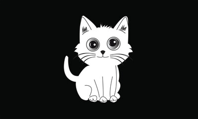 Cat emoji icon vector image.