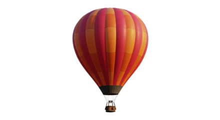Isolated Hot Air Balloon