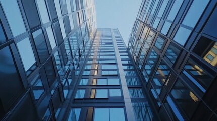 Tile setter placing ceramic tiles in a modern bathroom. Featuring craftsmanship and design
