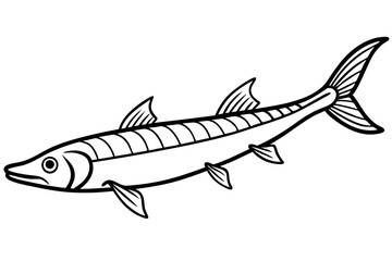 Oarfish Minimalist Vector