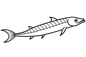 Oarfish Minimalist Vector