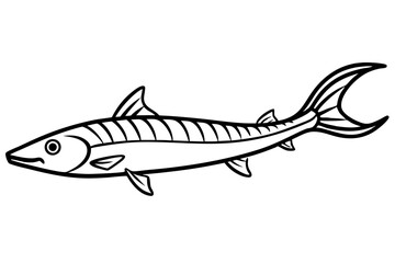 Oarfish Minimalist Vector