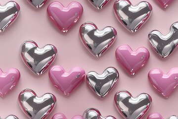 AIハートメタルデザイン画像20250408(5376*3584px) - 4