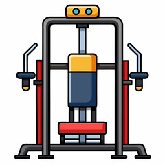 vector illustration of a gas station