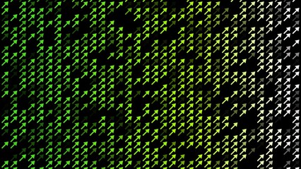 Arrows Going up Particle Animation Background Stock Video - Defocused Arrow Background - The Concepts of Finance, Economy, Blockchain, Technology, Business, Data, Marketing